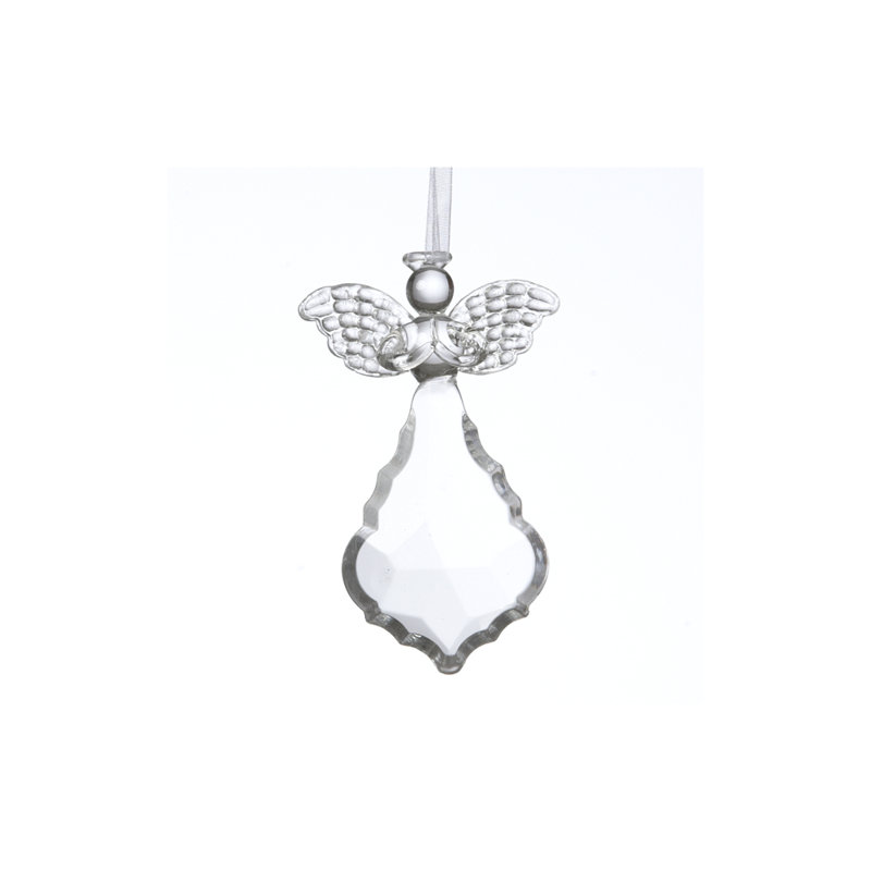 Figurine suspendue fée en verre