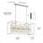 12 dimmable iron crystal pendant light-958527138