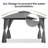 10 Ft. W x 10 Ft. D Iron Patio Gazebo with Arc Shape Top-97002133
