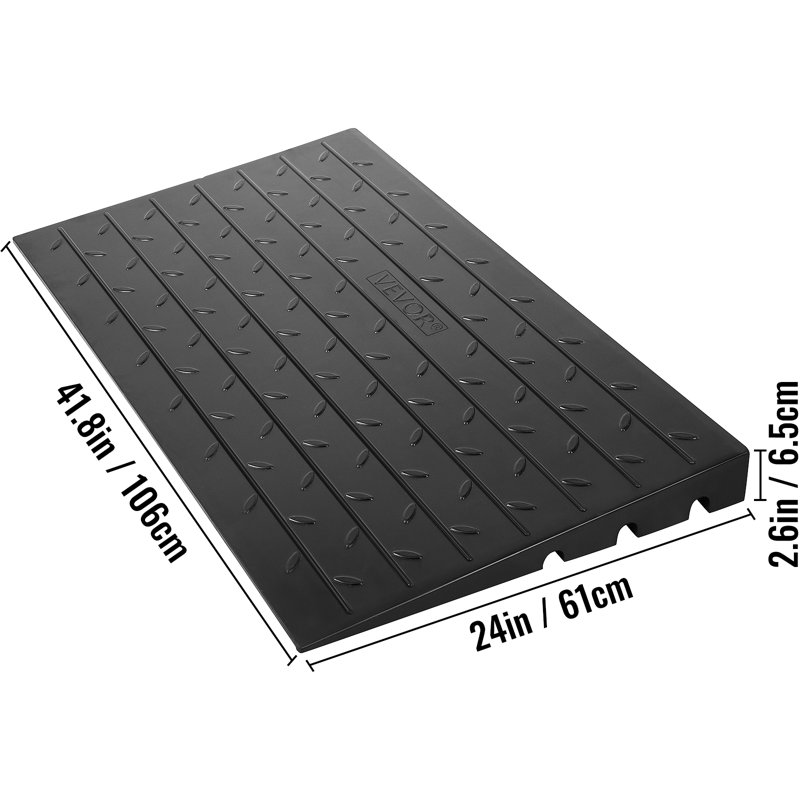 Rampe de seuil Vevor, H 2,6 po x l 41,8 po x L 24 po