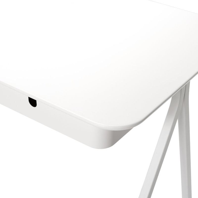 Bureau à clés, H 29 po x l 48 po x P 24 po, Blanc