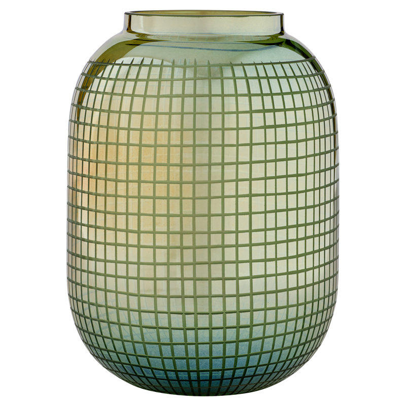 Modular Handmade Glass Table Vase, 10.5" H x 8" W x 8" D