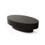 Table basse ovale en forme de piédestal-476464944