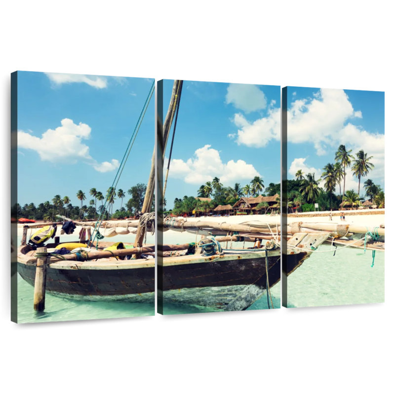 Mehar Zanzibar Island Boat, 20" H x 33" W
