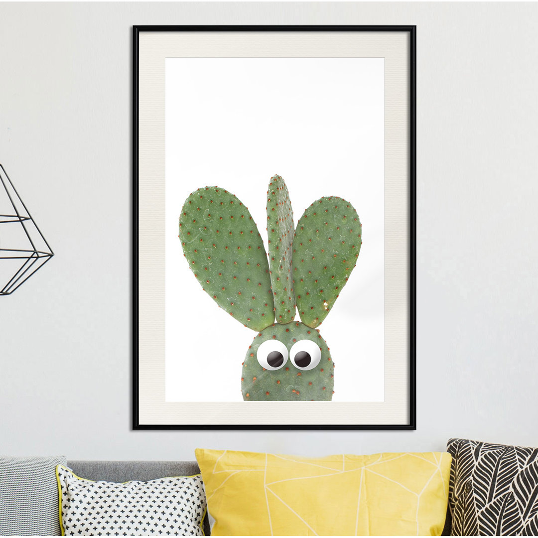 Gerahmter Grafikdruck Funny Cactus III