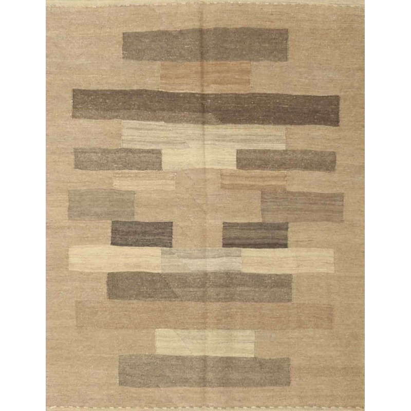 Tapis brun/gris zone contemporaine, Rectangle 4 pi x 6 pi