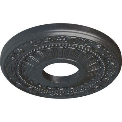 Médaillon de plafond H 12,125 po x l 12,125 po x P 0,875 po Nadia