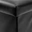 Repose-pieds de rangement carré en similicuir de 14,96 po Arlicia-167746378
