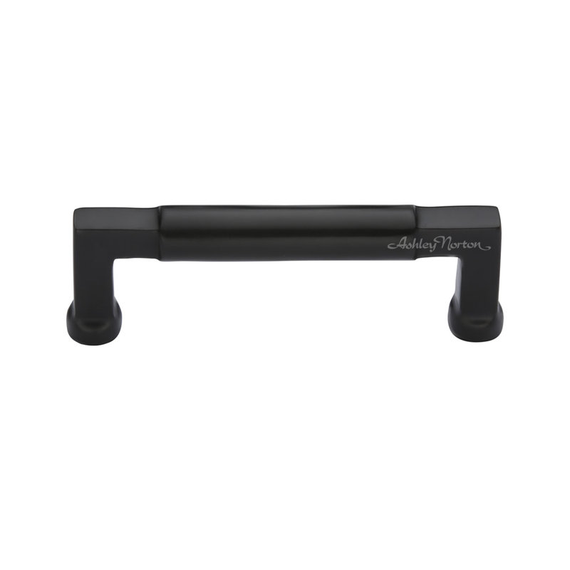 Bauhaus Cabinet Bar Pull, Flat Black, 6"