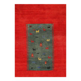 Canvello Handmade Gabbeh Colorful Area Rugs - 6' X 9'