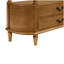Console rétro en bois courbé avec 3 tiroirs, table d'entrée de 43 po avec tablette de rangement, canapé derrière le canapé avec pieds en bois massif pour le couloir du salon, brun