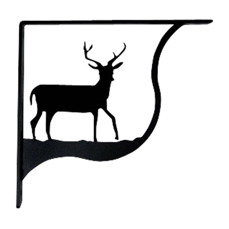 Deer - Shelf Brackets Medium, 9.25" H x 0.63" W x 9.25" D