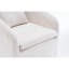 Ensemble de 1 fauteuil de salle à manger en chenille avec coussin de dossier et roues universelles-148042058