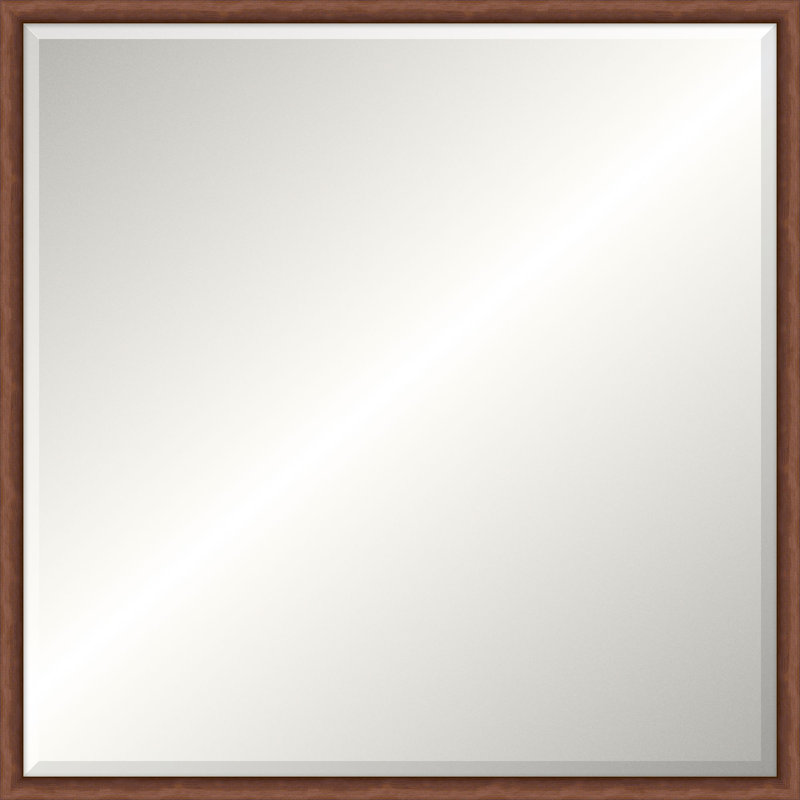 Miroir de plancher en bois massif Dubois, Carré, 38 po x 38 po