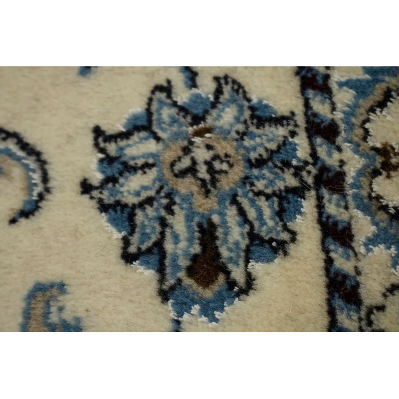 Tapis crème crème traditionnel indo-nain 2X3