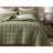Breathable Linen Bedding Sets, Olive Green Quilt For Home Comfort