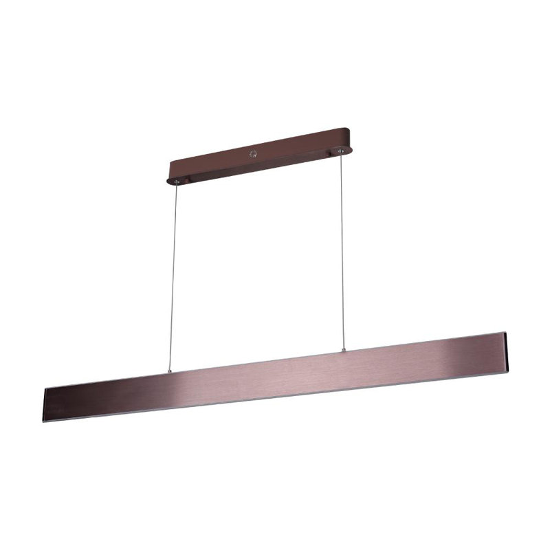 Luminaire suspendu 1 lumière DEL, Brun brossé