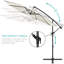 Parasol en porte-à-faux 10 pi Montre-722057544