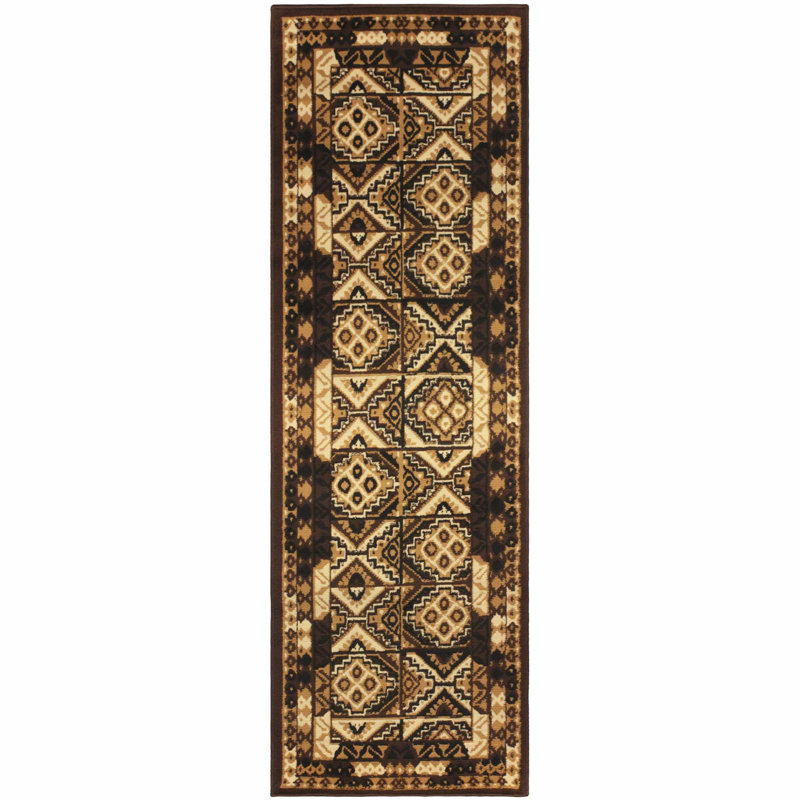 Akondu Geometric Indoor Rug, Runner 2'7" x 8'