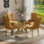 Ensemble de salle à manger à piédestal rond 5 pièces avec chaise capitonnée en velours pour salle à manger et salon-1248467101-1248467047-1248467097