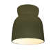 Mira Single Light Ceramic LED Semi Flush Mount