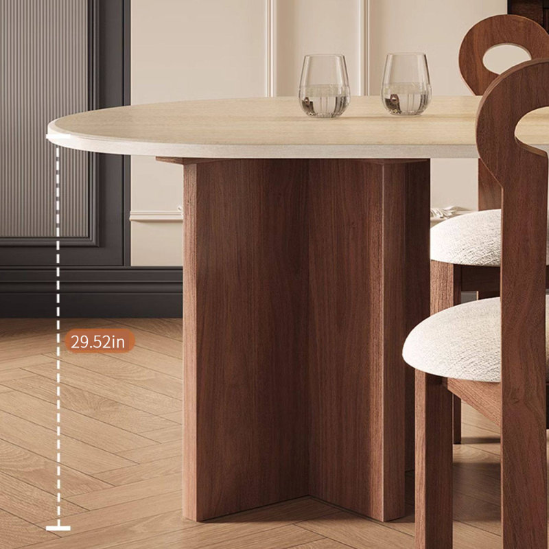 Table de salle à manger simple et créative, 29.52"H x 70.86"L x 31.49"W