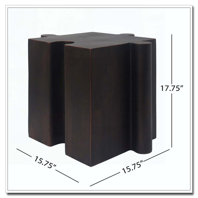Table modulaire à rebord convexe MGO, tables d'appoint d'extérieur / d'intérieur, Cuivre