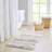 Woven Texture Stripe Bath Rug Grey 22X58"