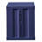 Blue Nightstand With Open Shelf