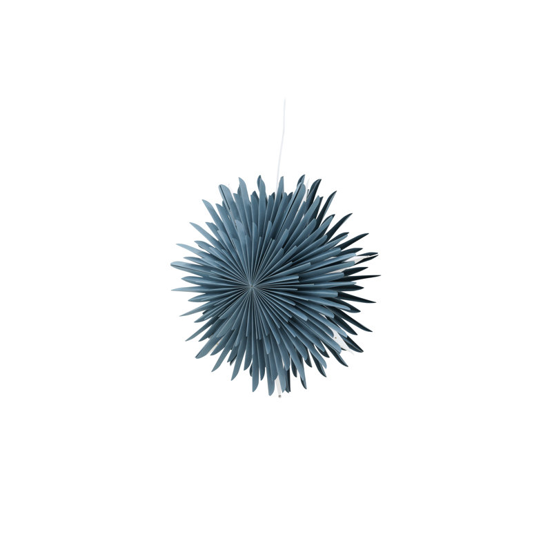 Brooklana 1 - Light Geometric Pendant, 46cm H x 46cm W x 46cm D, Grey/Blue