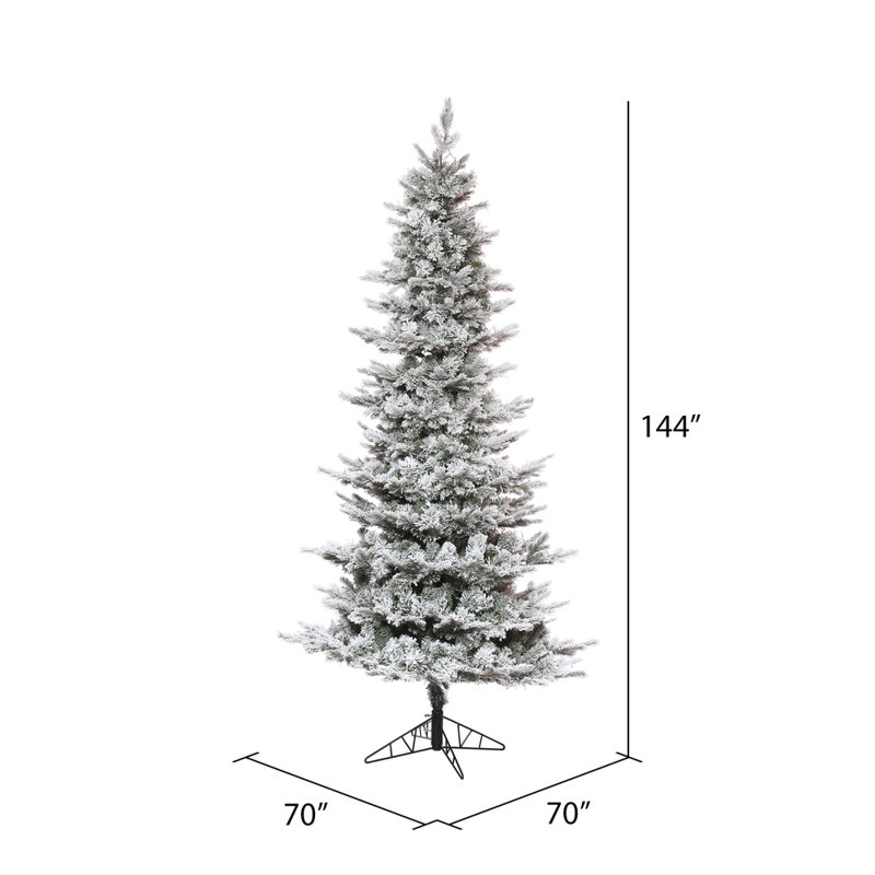 Arbre de Noël artificiel pin blanc Winfield, H 12 pi x l 70 po