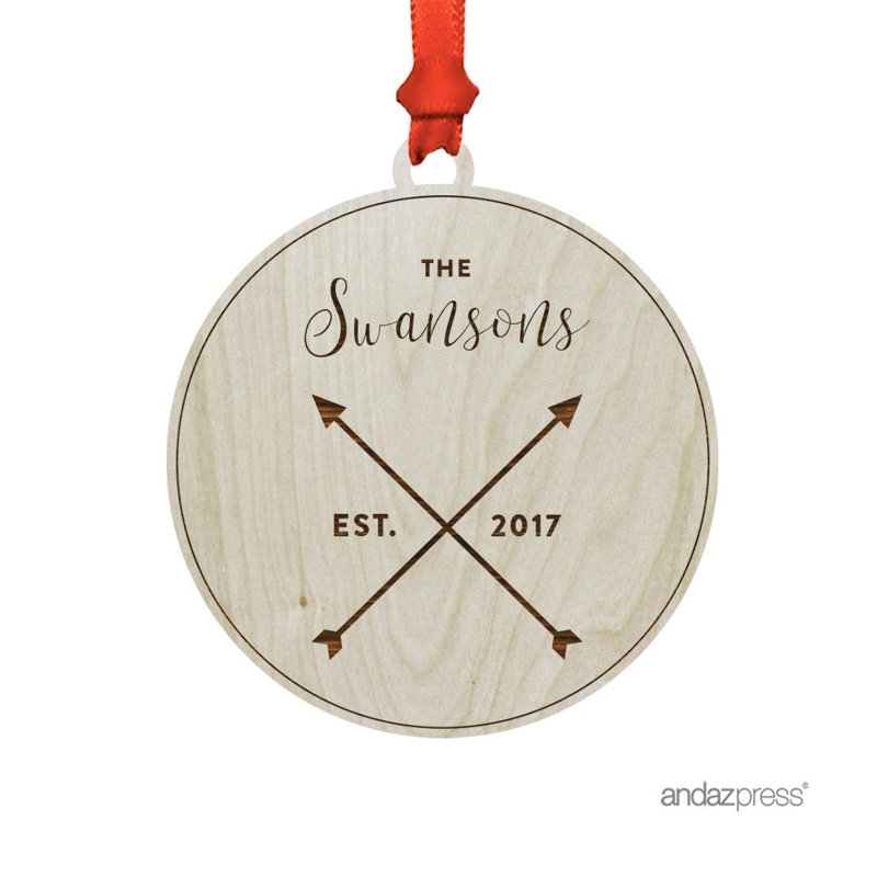 Wood Holiday Shaped Ornament, Yes