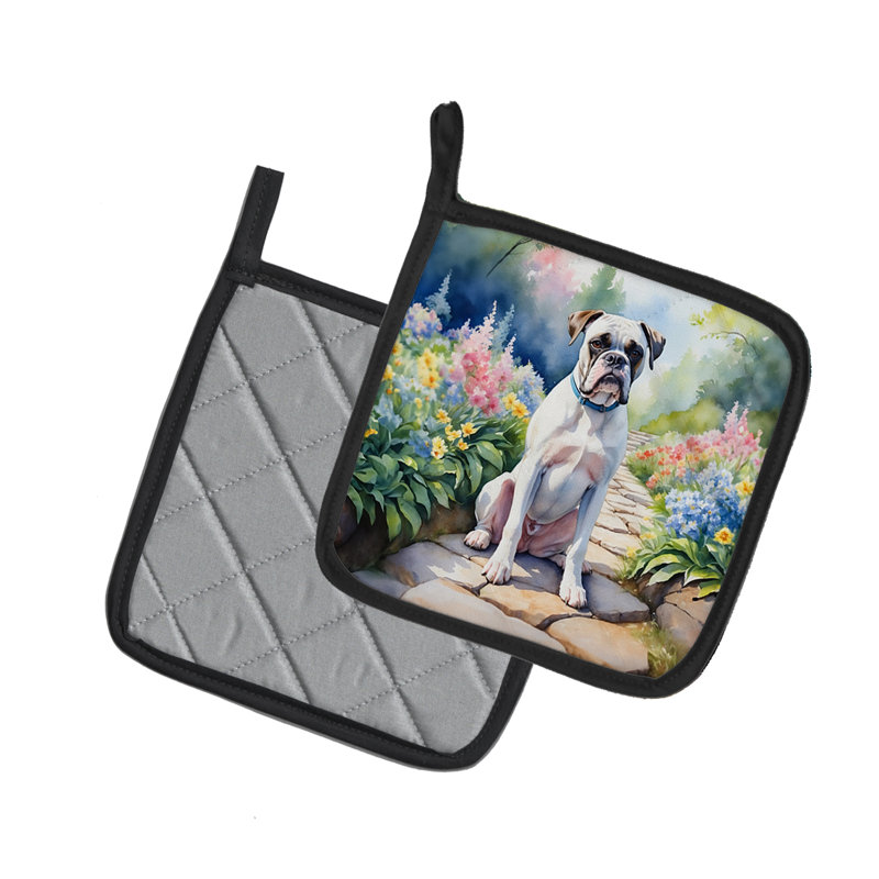 Caroline's Treasures Floral Polyester Potholder Set
