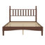 Lit plateforme en bois avec tête de lit en forme de gourde - style rétro + support en lattes de bois-2054540936