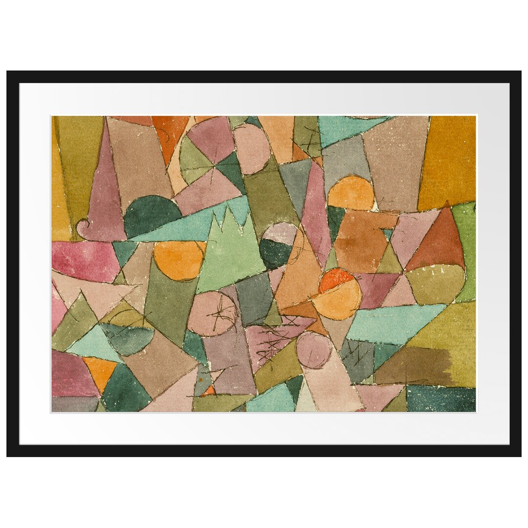 Paul Klee - Unbenannt - Im Bilderrahmen Mit Galerie-Passepartout