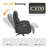 Dual-Motor Power Recliner with Swivel Base, USB & Type-C Charging, Faux Leather-1672208332