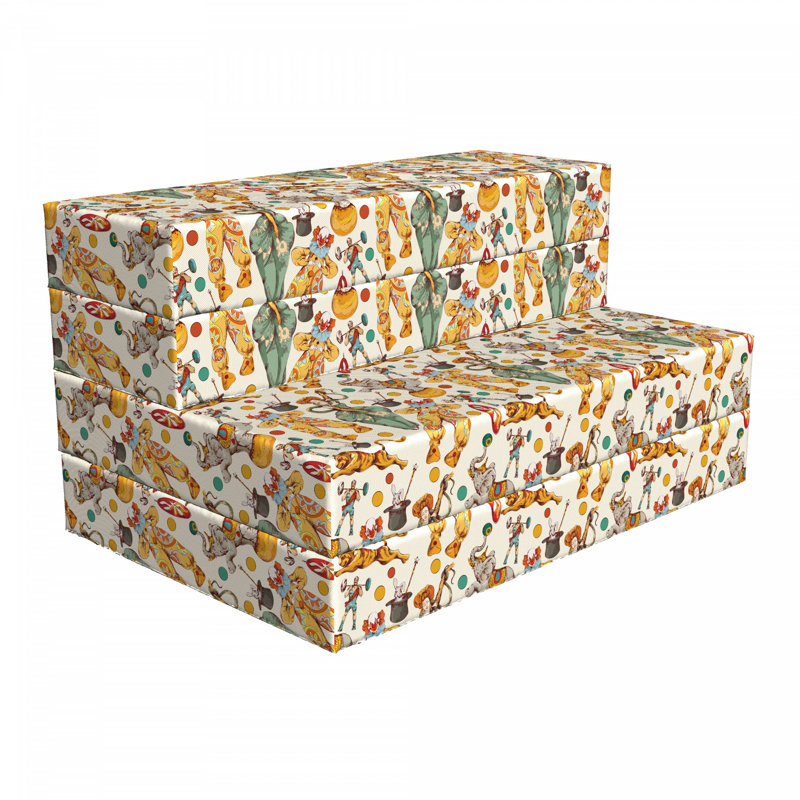 Kids Sleeper Sofa / Sectional and Ottoman, Queen
