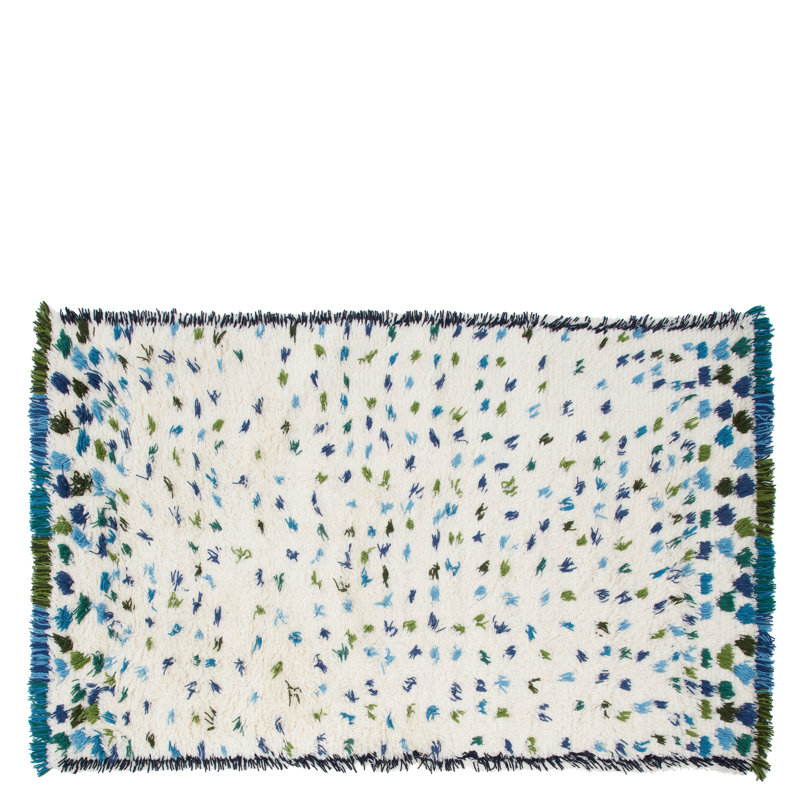 Valais Cobalt Rug, Rectangle 6'7" x 9'10"