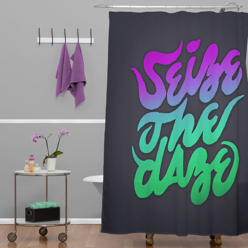 Abri Seize The Daze Single Shower Curtain