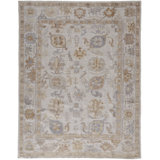 Wendover Transitional Oriental, Ivory/Tan Area Rug