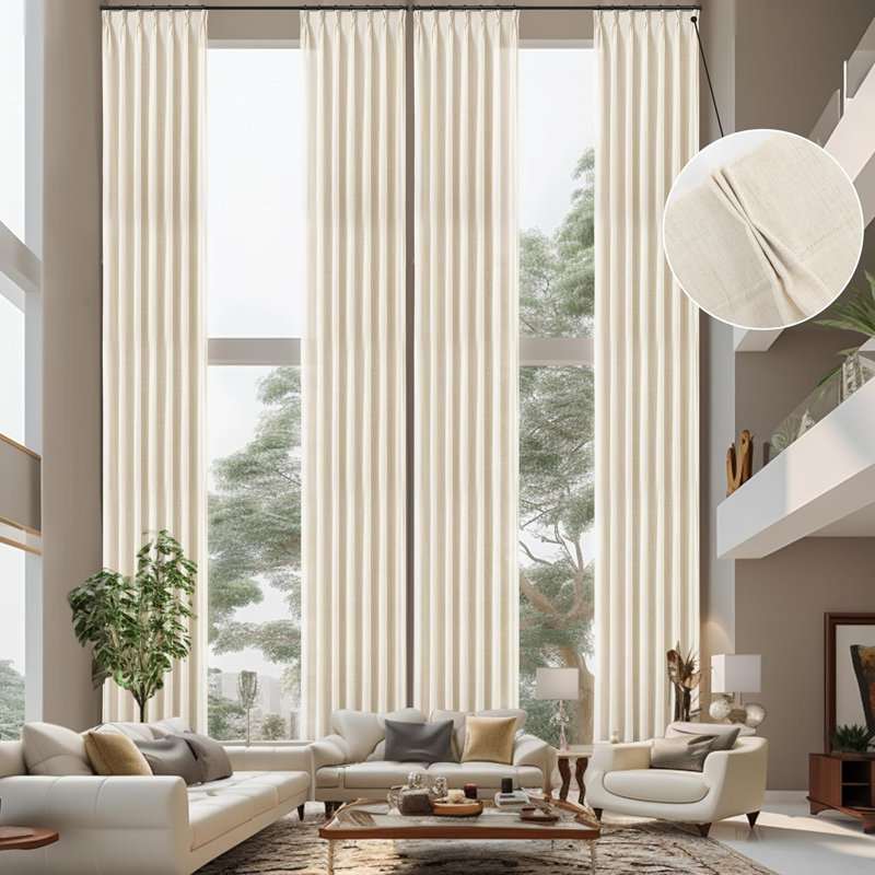 Panneau de rideau transparent Deshazo, L 52 po x L 204 po