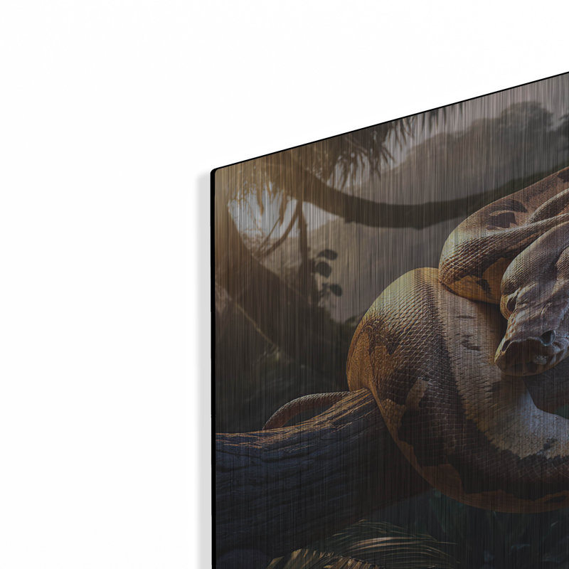 Art mural en métal «Python In The Jungle» par Momart, H 16 po x l 24 po