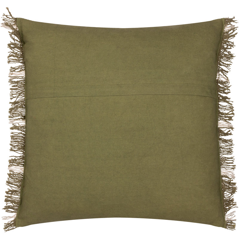 Beni Square Scatter Cushion, Moss/Natural