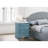 Compact Teal Traditional Nightstand-435718790