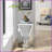Inverted Triangular Mirrored Coffee Table With Crystal Diamond Inlays