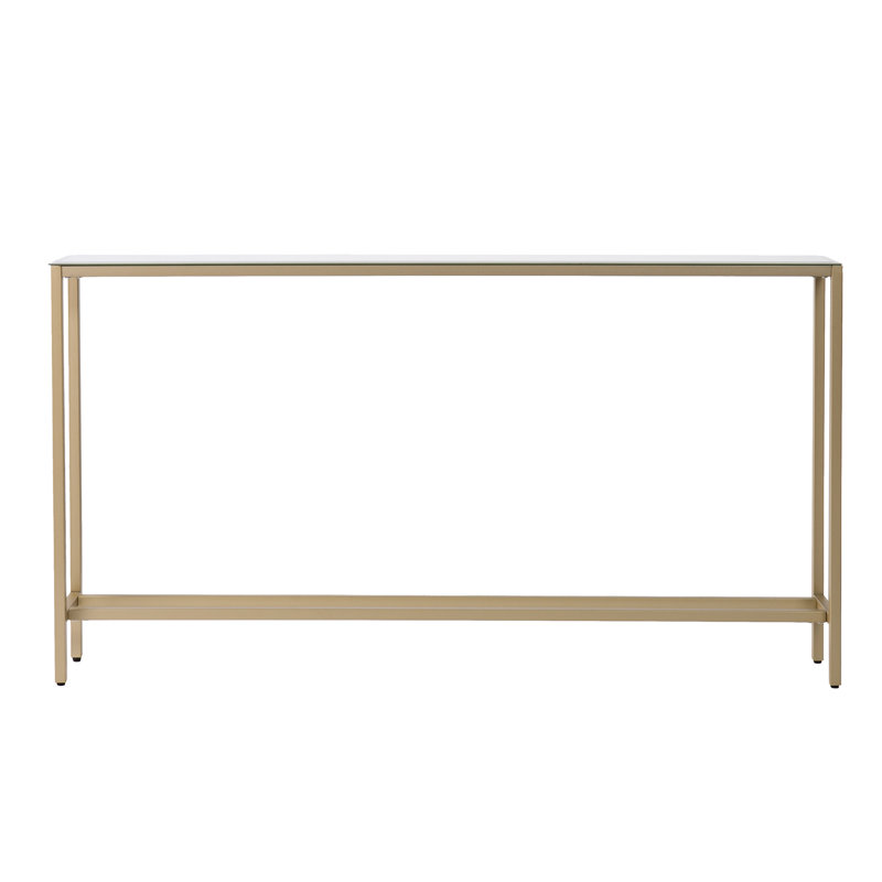 Adolphus Glass Top Console Table, 30" H x 56" W x 8" D