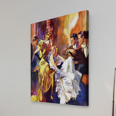 Reproduction d’art sur toile tendue, "the bataille of the blondes" par john lagatta Vintage Fashion