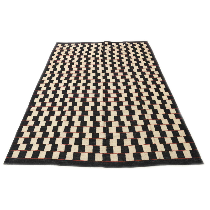 Tapis noir et blanc Jessen