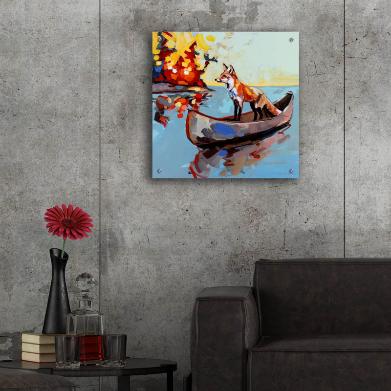  «Voyage» par Adam Swanson, art mural en verre acrylique, 24 po x 24 po, H 24 po x l 24 po