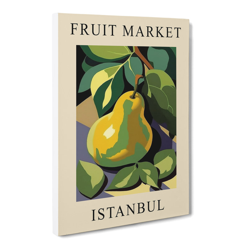 Pear Istanbul Fruit Market - Wrapped Canvas Print, 50cm H x 35cm W x 3cm D